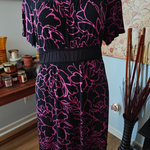 Lane Bryant 22/24W Knee Length Floral Dress - Picture 7 of 7